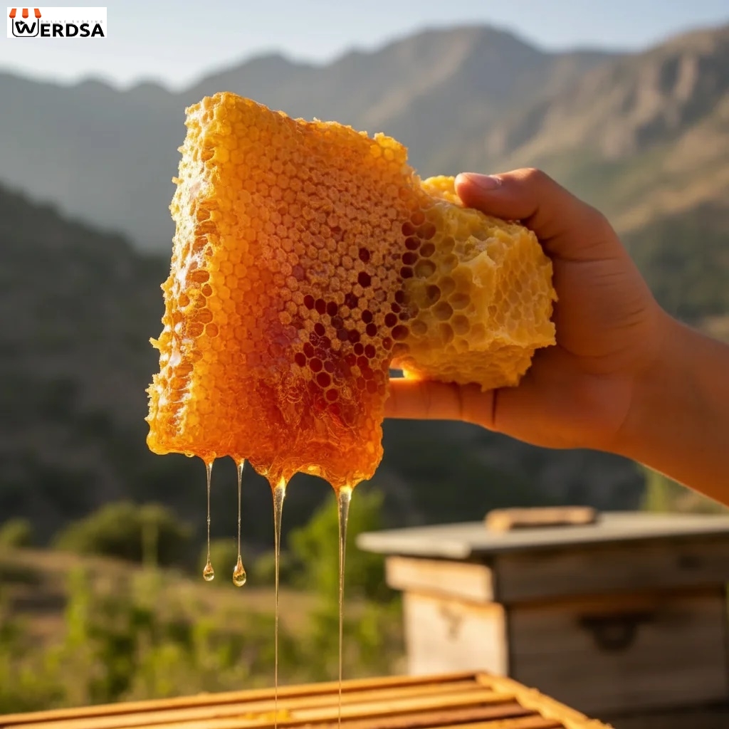 عسل گون 1 کیلویی موم دار